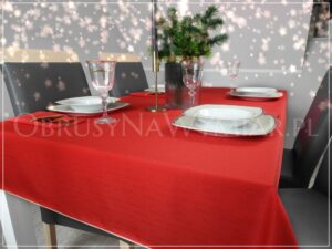 Obrus plamoodporny ELITE kolor czerwony