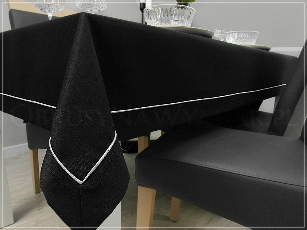 Obrus plamoodporny EXCLUSIVE czarny