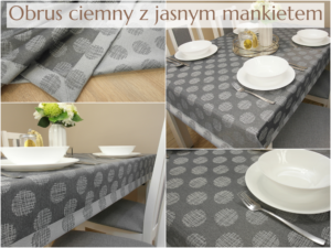 Obrus dwustronny GLAMOUR ze wzorem - obrazek 4