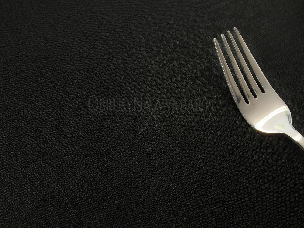 Obrus plamoodporny (wzór PRO LEN) kolor czarny
