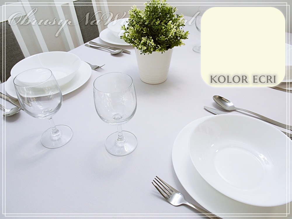 Obrus plamoodporny PRESTIGE kolor ecri