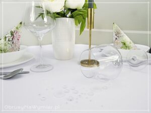 Obrus plamoodporny GRACJA kolor biały