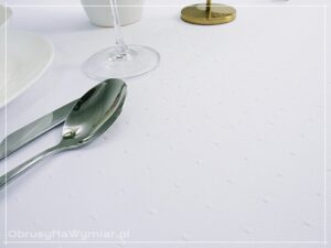 Obrus plamoodporny GRACJA kolor biały