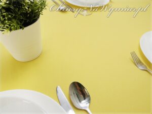 Obrus plamoodporny (wzór PRO LEN) kolor żółty