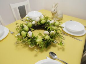 Obrus plamoodporny (wzór PRO LEN) kolor żółty