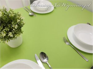 Obrus plamoodporny (wzór PRO LEN) kolor wiosenna zieleń