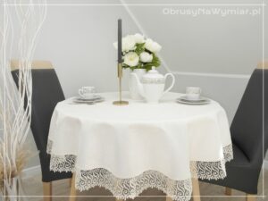 Obrus plamoodporny z gipiurą GUSTO kolor ecri