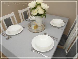 Obrus plamoodporny NATU DESIGN szary