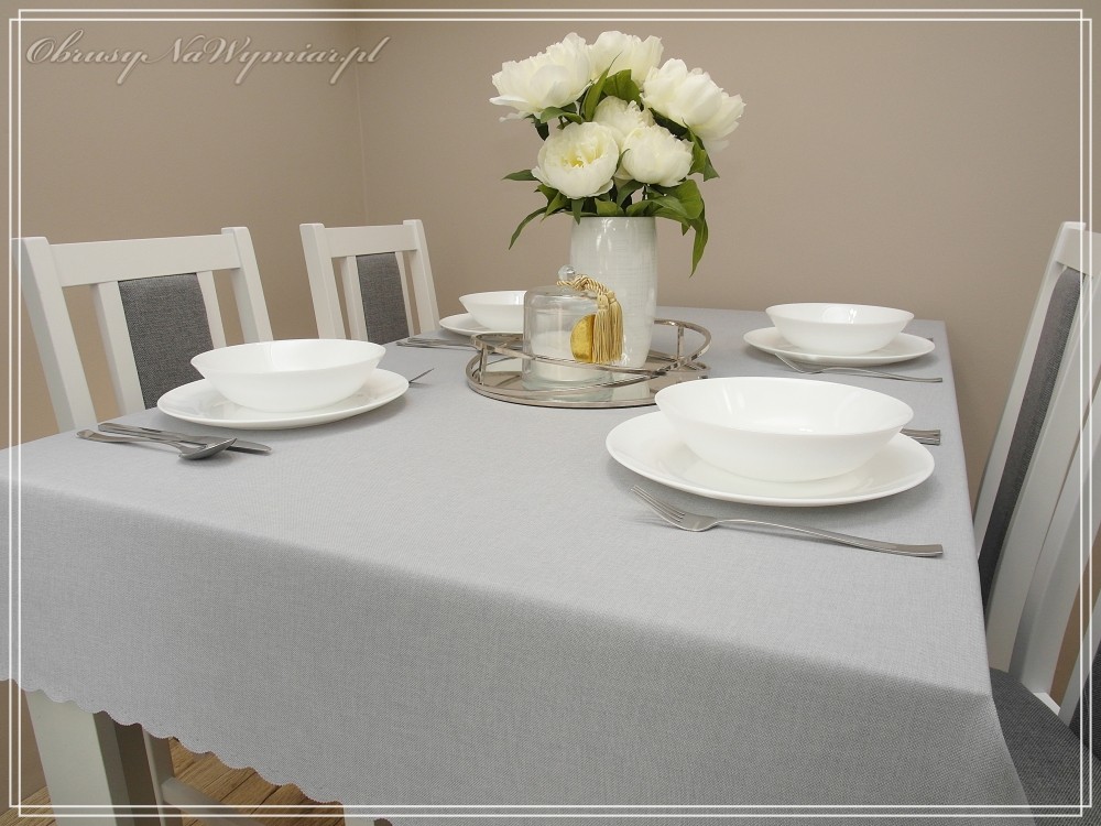 Obrus plamoodporny NATU DESIGN szary