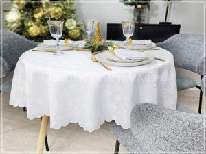 Obrus plamoodporny SNOW biały