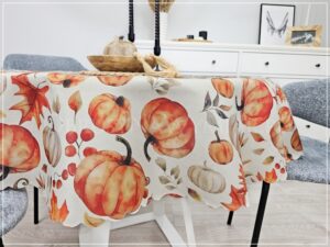 Obrus plamoodporny drukowany PUMPKIN