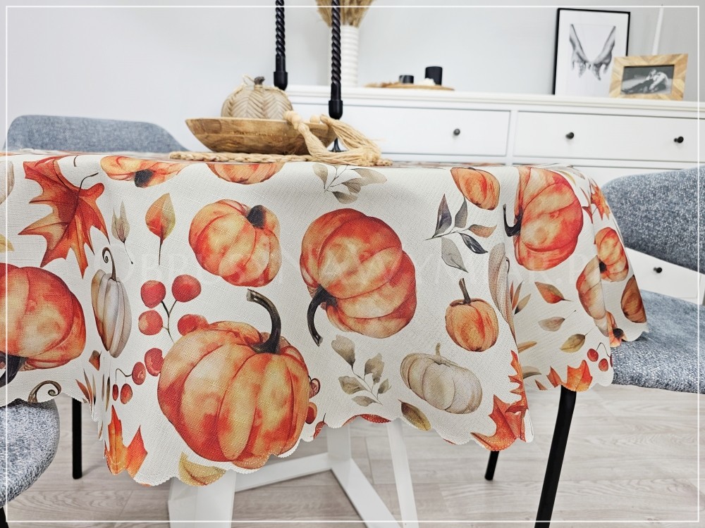 Obrus plamoodporny drukowany PUMPKIN