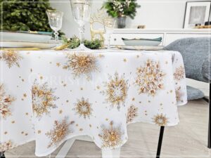 Obrus plamoodporny drukowany SNOWFLAKE