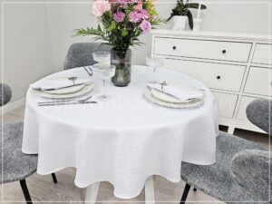Obrus plamoodporny SPARKLE-M kolor biały