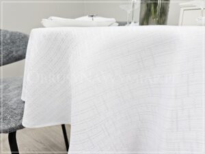 Obrus plamoodporny SPARKLE-M kolor biały