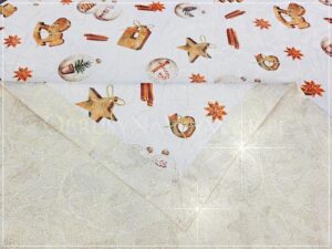 Obrus plamoodporny WOODEN STORY Z MANKIETEM