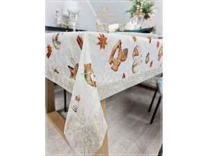 Obrus plamoodporny WOODEN STORY Z MANKIETEM