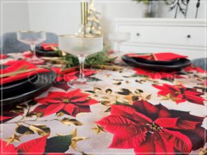 Obrus plamoodporny drukowany RED CHRISTMAS-M