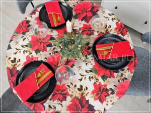 Obrus plamoodporny drukowany RED CHRISTMAS-M