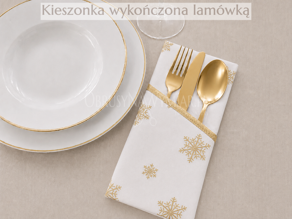 Kieszonka na sztućce świąteczna - Boże Narodzenie