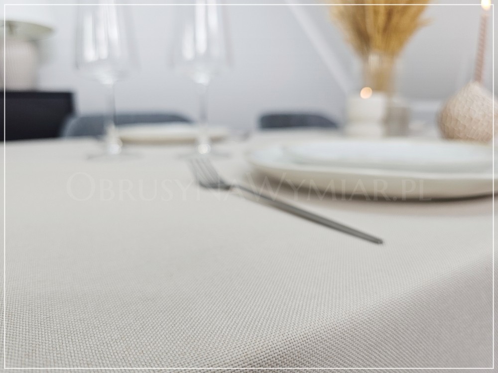 Obrus plamoodporny NATU DESIGN jasny ciepły beż