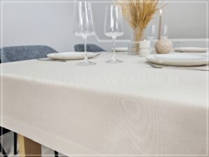 Obrus plamoodporny NATU DESIGN jasny ciepły beż