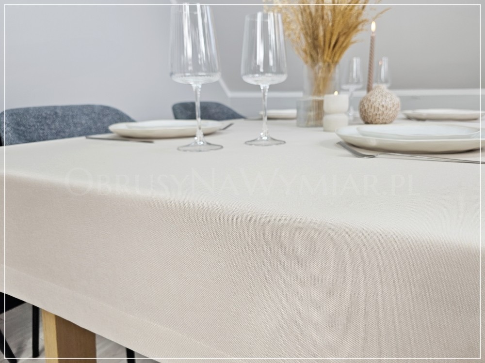 Obrus plamoodporny NATU DESIGN jasny ciepły beż