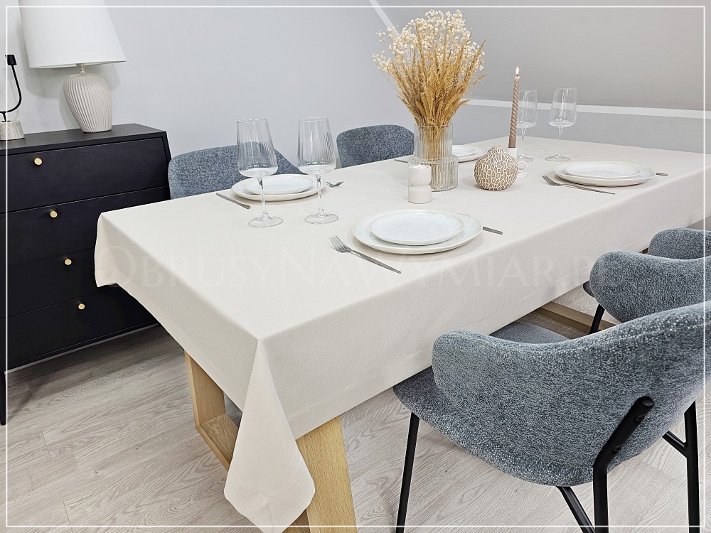 Obrus plamoodporny NATU DESIGN jasny ciepły beż