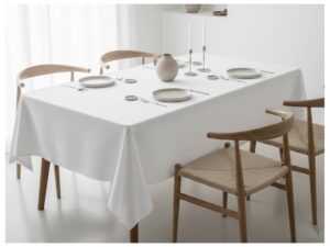 Obrus plamoodporny WHITE BREEZE kolor biały