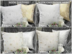 Poszewka na poduszkę ze wzorem bożonarodzeniowym