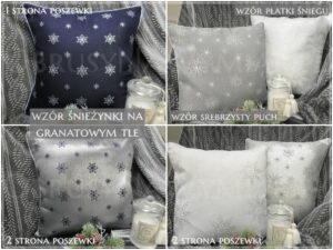 Poszewka na poduszkę ze wzorem bożonarodzeniowym