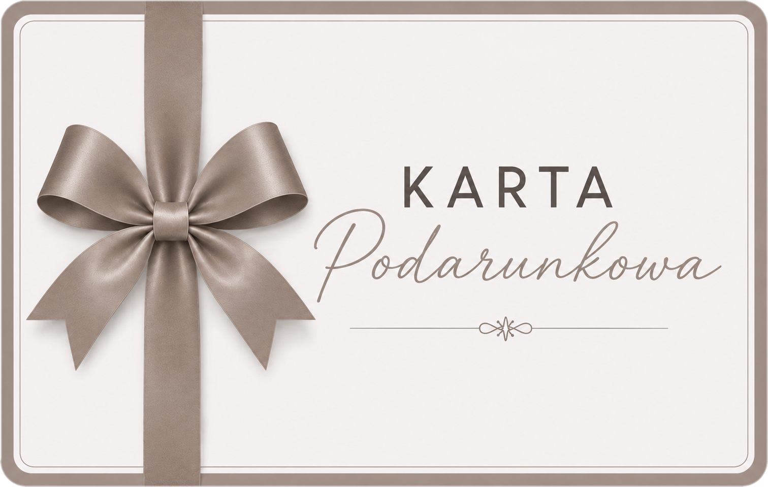 Karta podarunkowa - wersja elektroniczna ONLINE